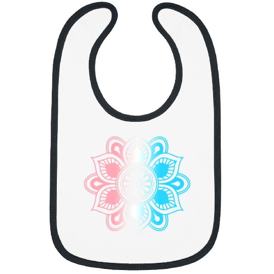 Namaste Yoga Trans Transgender Pride Subtle Mandala Yoga Meditation LGBTQ Meditation Bibs