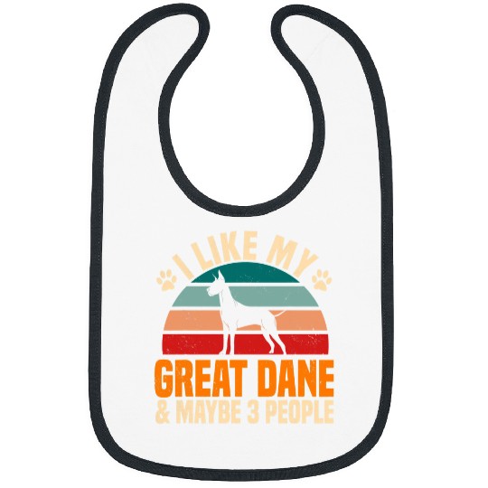 Dog Great Dane Introverted Gentle Dog Lover German Mastiff Bibs