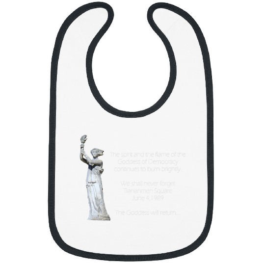 Goddess of Democracy Tiananmen Square 1989 Memorial China Bibs