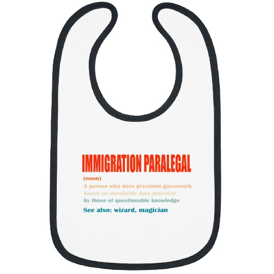 Immigration Paralegal vintages Definition Wizard Magician Bibs