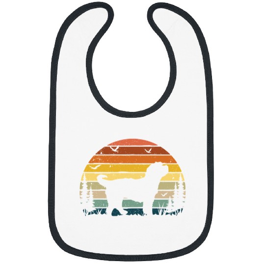 Dog Bernedoodle Dog Retro vintages bests For Dog Lovers paw Bibs