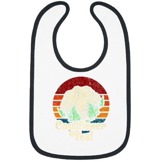Cauliflower Yes Funny Vegetable Gardener Bibs
