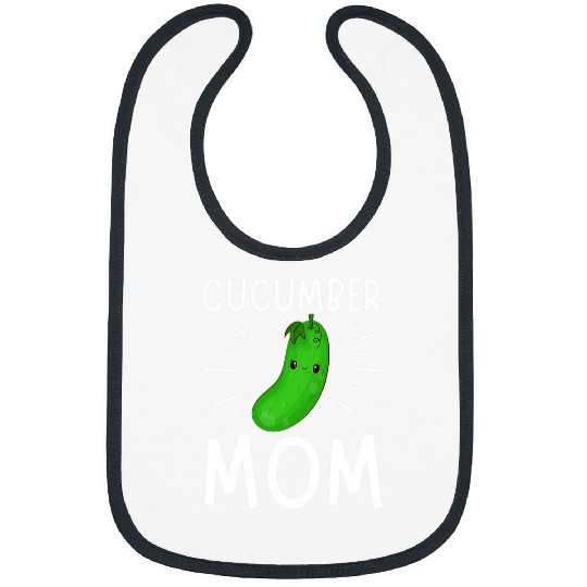 Funny Cucumber Mom Vegetable Mothers Day Gardener Lover Bibs