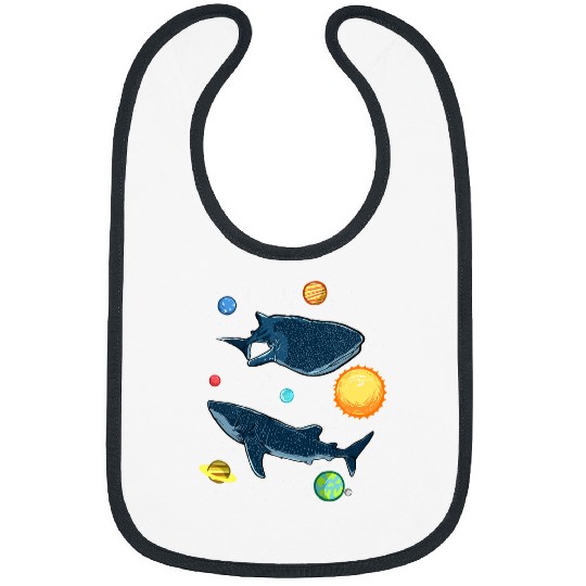 In The Galaxy Funny Whale Shark Lover Bibs