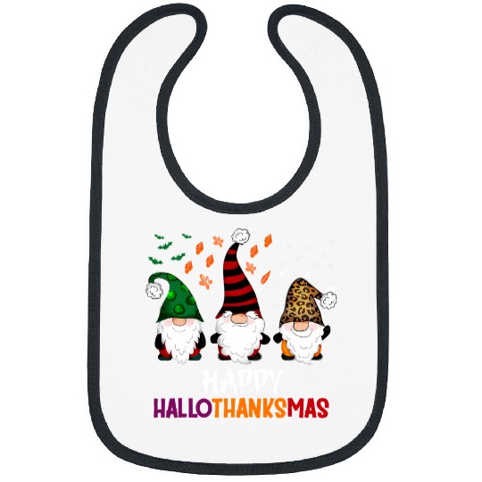 Gnomes Halloween Christmas Thanksgiving Happy Hallothanksmas 244 Bibs