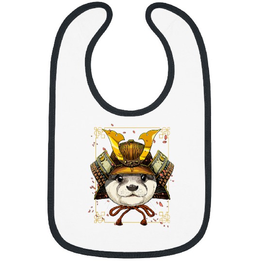 Otters Samurai Otter Warrior Samurai Otter Animal Lovers 220 Bibs