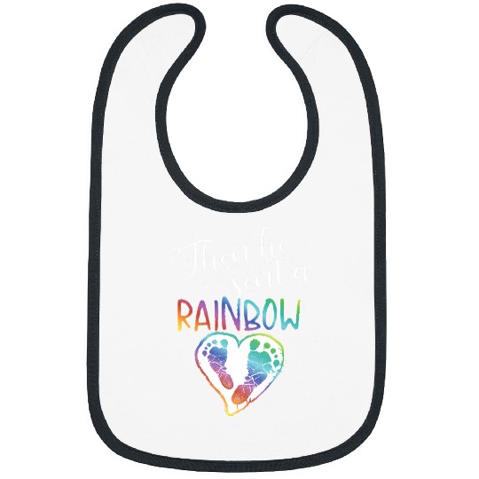 Funny Baby Pregnancy Announcement Rainbow Gift Mom To Be Bibs