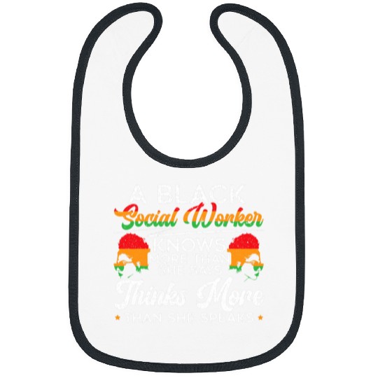 Black History Month Black Social Worker Bibs