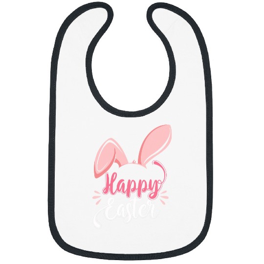 Rabbits Kawaii Ears Rabbit Bunny Happy Easter Sunday Bibs