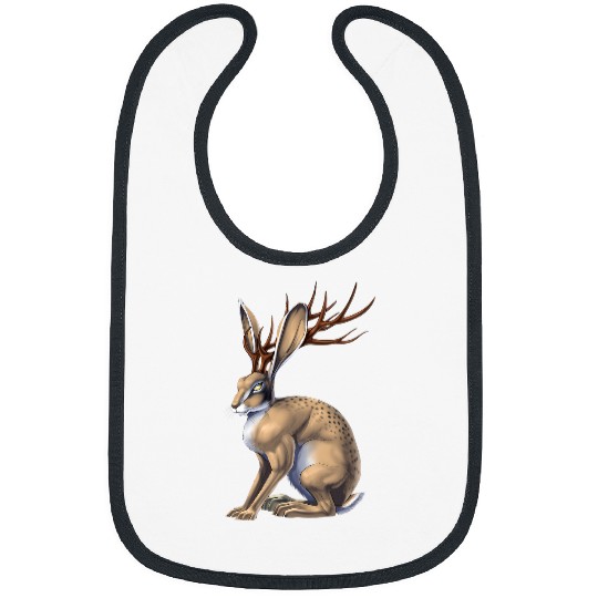 Rabbits Jackalope Rabbit Cryptozoology Cryptid Creature Mythical Bibs