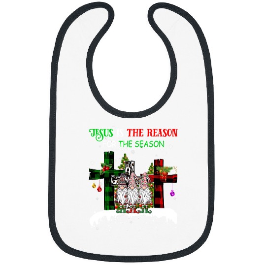 Christian Jesus is the Reason for the Season Gnomies Christmas 273 Bibble Jesus Christ Bibs