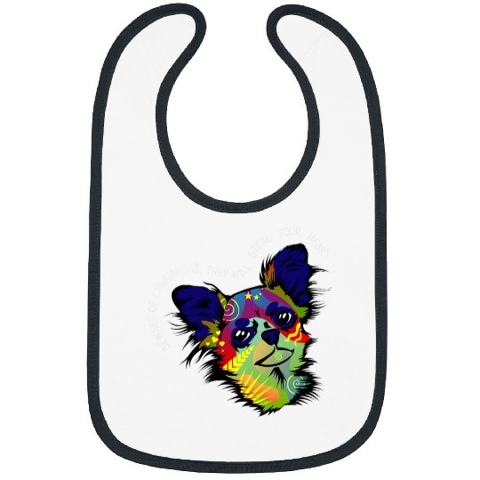 Chihuahua Artwork Painting Bibs