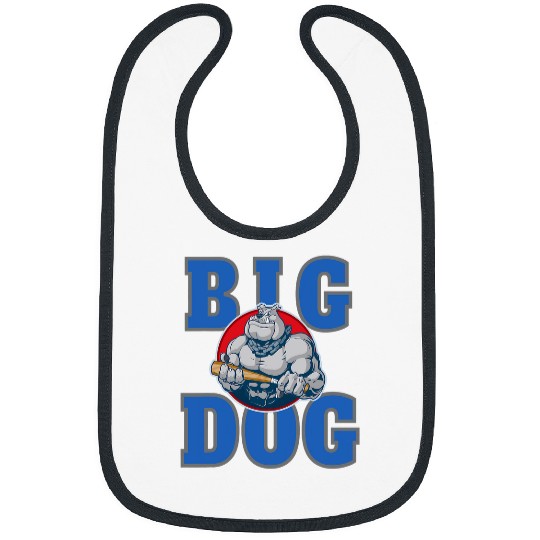 Big Dog Colorful Comic Dog Illustration Novelty Art Design 1 Bibs