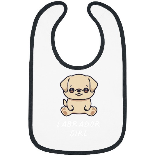 Labrador Lab Dog Labrador Girl Funny Yellow Lab Kawaii Dog Lover Owner Family Bibs