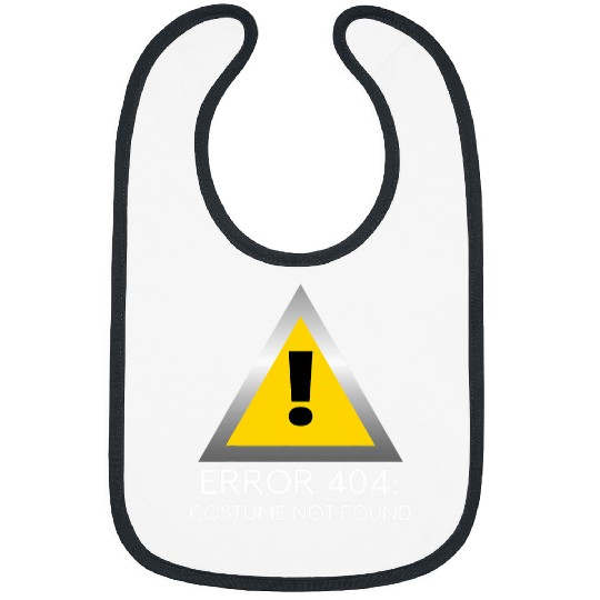 Error 404 Costume Not Found Lazy Halloween Costume Coding 1 Bibs
