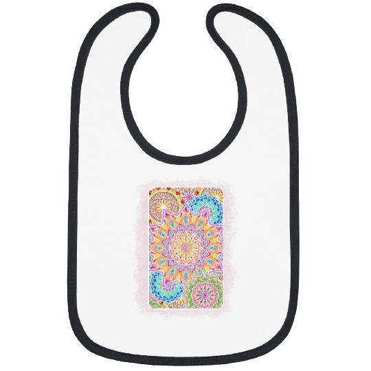 Namaste Yoga Spiritual Yoga Meditation Sacred Geometry Mandala Meditation Bibs