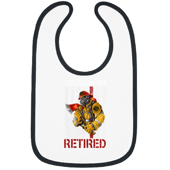 Fireman Firefighter The Legend Has Retired Firefighter Fireman Retirement 13 Firemen Bibs