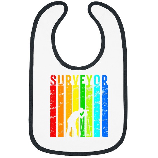 Land Surveyor vintages Graphic Survey Land Examiner Bibs