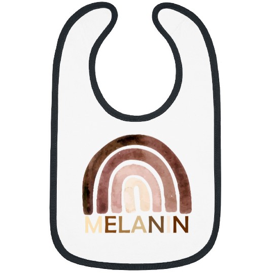 Diversity Rainbow Skin Tones Black Pride Melanin Kindness Bibs