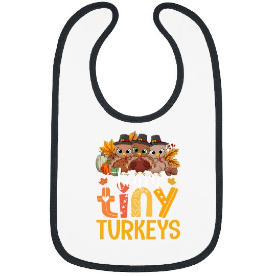 Team Tiny Turkeys Cute Thanksgiving Day Nicu nurses Teacher Bibs