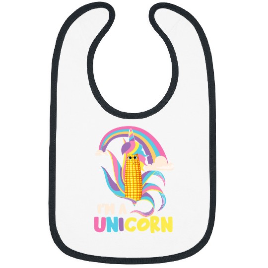 Im A Unicorns Funny Maize Corn Cob Kids Farming Corn Bibs