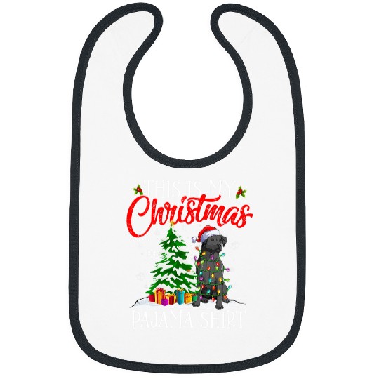 Labrador Lab Dog This Is My Christmas Pajama Black Lab Labrador Bibs
