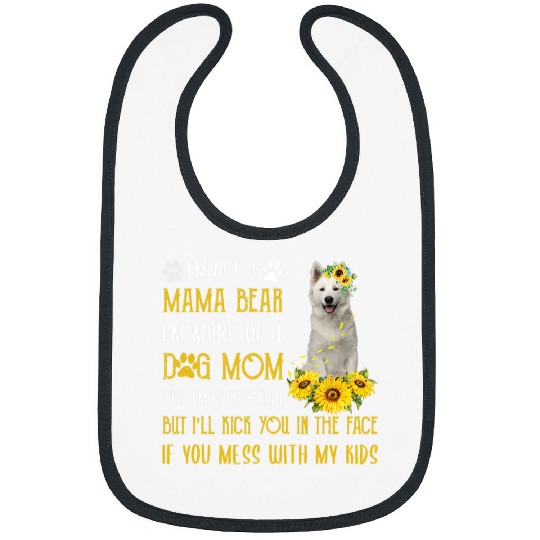 Sunflower Berger Blanc Suisse Mom Mothers Day Dog Mom Women Bibs