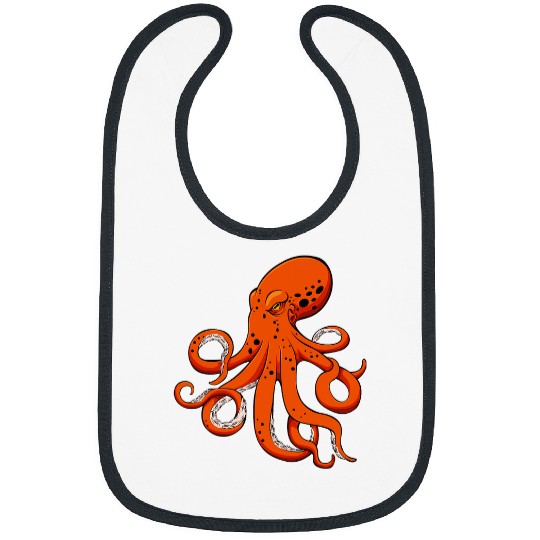 Fishing Funny Octopuss Cool Squid Fish Lover Beach Fishermen Kraken Fisher Bibs