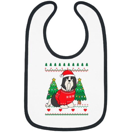 Bearded Collie Christmas Ornament Tree Mom Dad xmass Gift Bibs