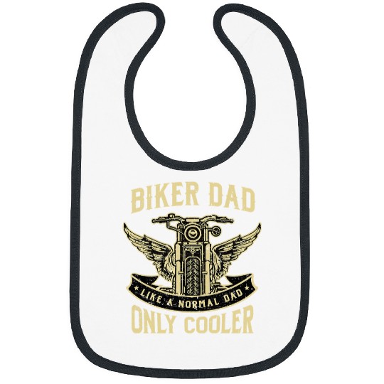 Motocross Biker Dad Like A Normal Dad Only Cooler Funny Motorcycle 20 Bibs