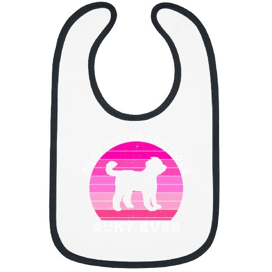 Goldendoodle Aunt Auntie For Women Ladies Doodle Dog Cute Doodle Dog Bibs