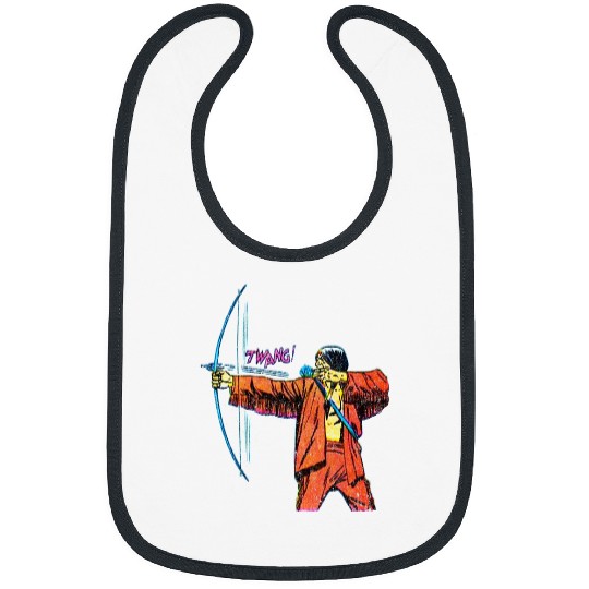 Cool American Indian Warrior With Arrow Old West Comic Bibs