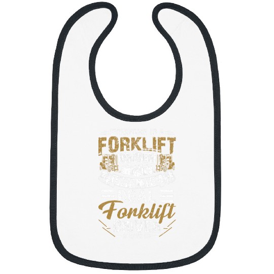 Forklift Operator Truck Driver Funny Gift 3 Bibs
