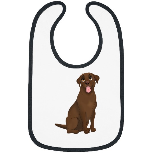 Labrador Lab Dog Chocolate Labrador Retriever Dog Bibs