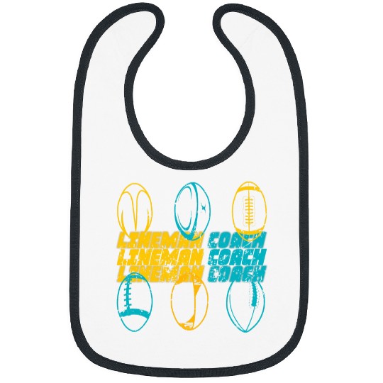 American Football Lineman Coachs 5 Bibs