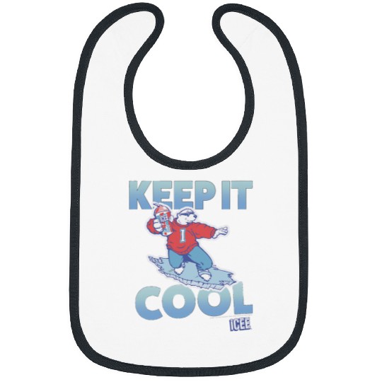 Funny Bear ICEE Bear Keep It Cool Surf Pose Cute Bears Bibs