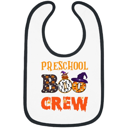 Preschool Boo Crew Halloween Prek Preschool Teacher Student Bibs