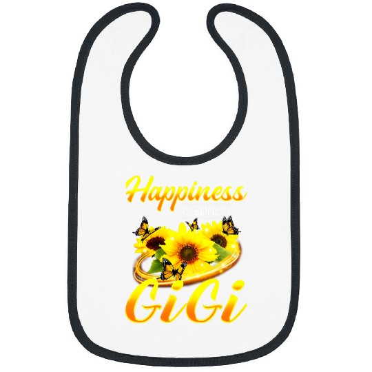 Sunflower Mothers Day Grandma Happiness Is Being A Gigi 1 Bibs
