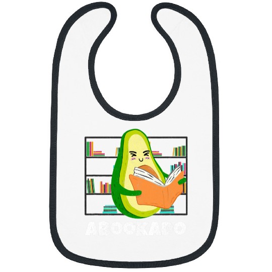 Reading Book Avocado Book School Librarian Mothers Day Abookado Reader Bibs