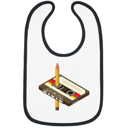 80s 90s Music Cassette Tape This Is How I Roll Funny Music Bibs