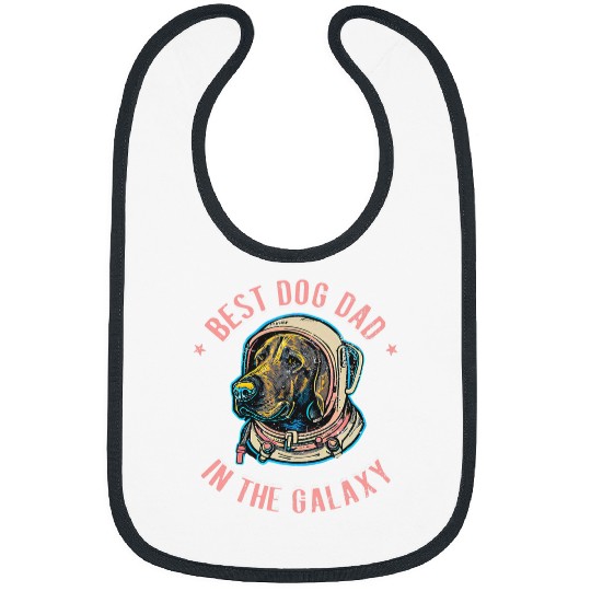 Labrador Lab Dog The bests Labrador dog Dad in the galaxy 3 Bibs