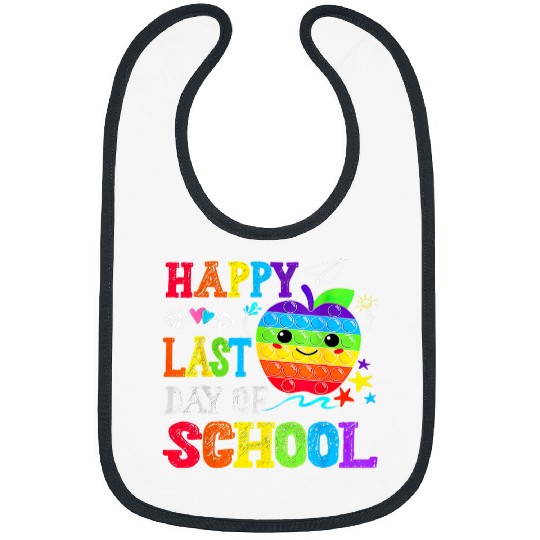 Happy Last Day Of School Teacher Student Graduation 9 Bibs