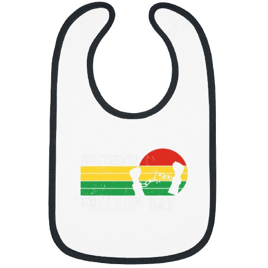 Celebrating Black History African Juneteenth Freedom Day Bibs
