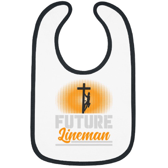 Funny Future Lineman Costume Lineworker Electrical Lineman 6 Bibs