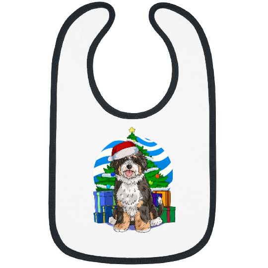 Bernedoodle Dog Funny Christmas Tree Decor Gift Bibs