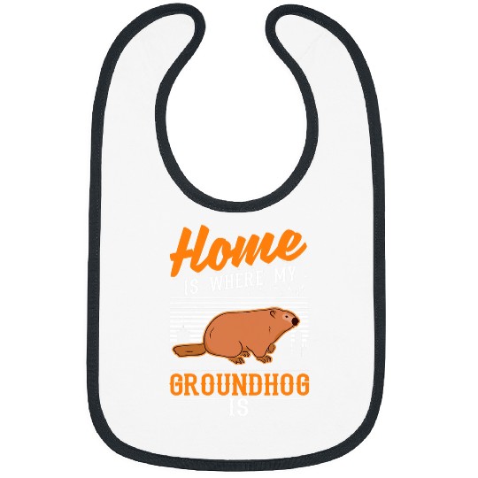 homes is where my Groundhog is Marmot 2 Bibs