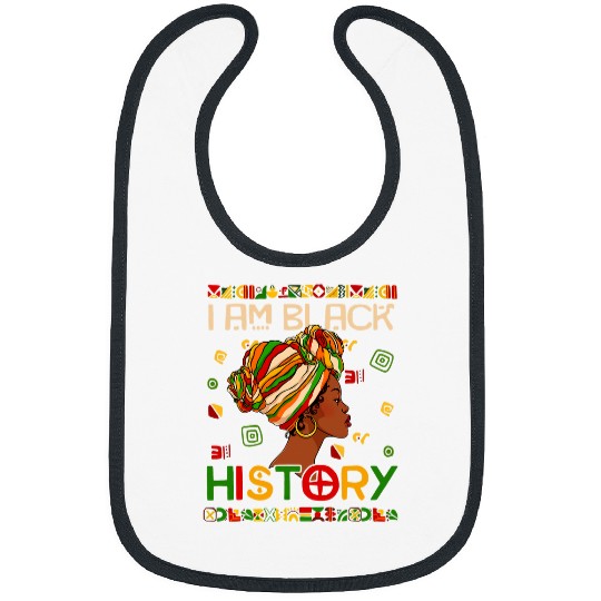I Am Black History Month Celebration African American Pride 2 Bibs