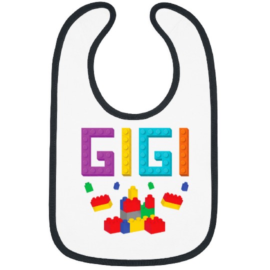 Gigi Master Builder Building Blocks Bricks Matching Family Bibs