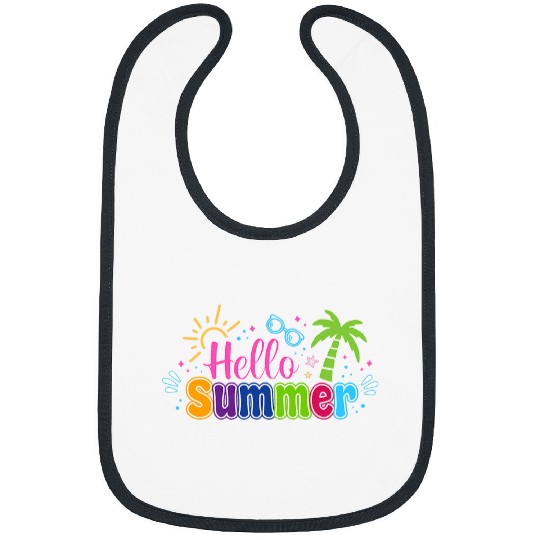 Hello Summer Vacation Last Day of School Teacher Student Bibs