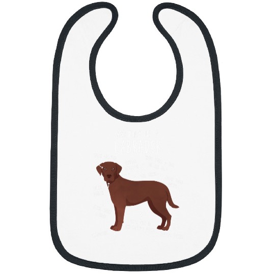 Labrador Lab Dog Chocolate Labrador Retriever Anatomy Funny Cute Dog Lab Mom Bibs